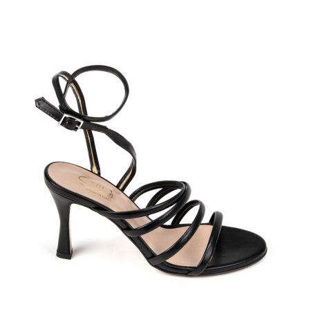 Alternative view of Ženske kožne sandale Silko-VENERE2 crne na štiklu