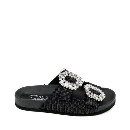 Alternative view of Ženske papuče Silko-FB101 crne ravne