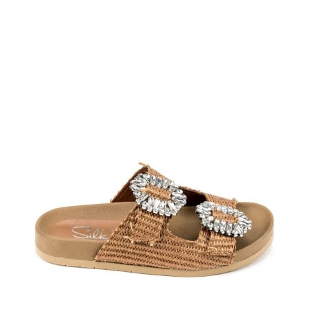 Alternative view of Ženske papuče Silko-FB101 braon ravne