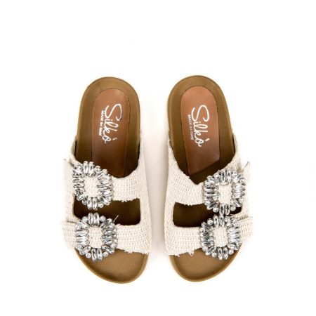 Ženske papuče Silko-FB101 bež ravne 5 14036 silko fb101 beige 3