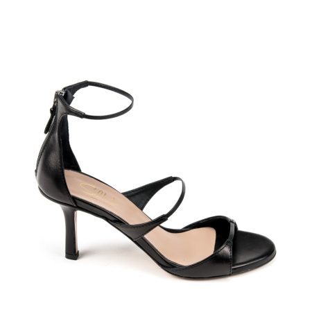 Alternative view of Ženske kožne sandale Silko-MARION3/T crne na štiklu