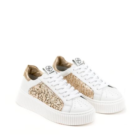 Ženske plitke patike Silkers-VITA10 bele ravne