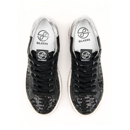 Ženske plitke patike Silkers-SUN02 crne ravne 5 14222 silkers sun02 nero 3