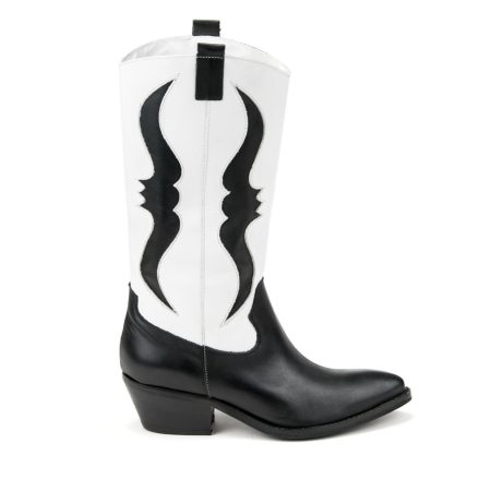 Alternative view of Ženske kožne duboke čizme Silko-PT10 crne na štiklu