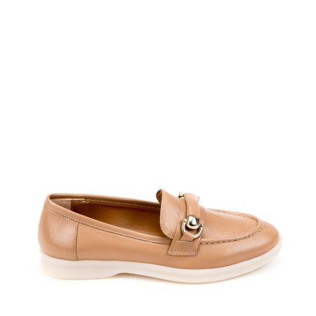 Alternative view of Ženske kožne plitke cipele Silko-MIKA01 bež ravne