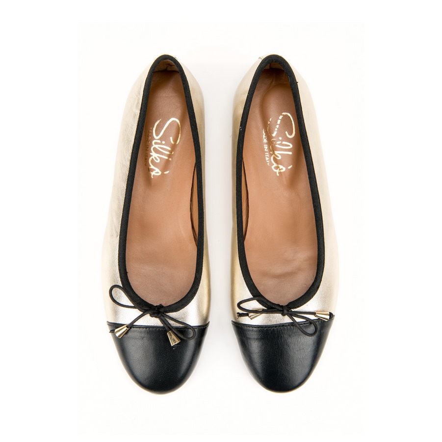 Ženske kožne baletanke Silko-SOLE10 zlatne ravne - Kupite odmah na Creator.rs Ženske kožne baletanke Silko-SOLE10 zlatne ravne - Slika 3