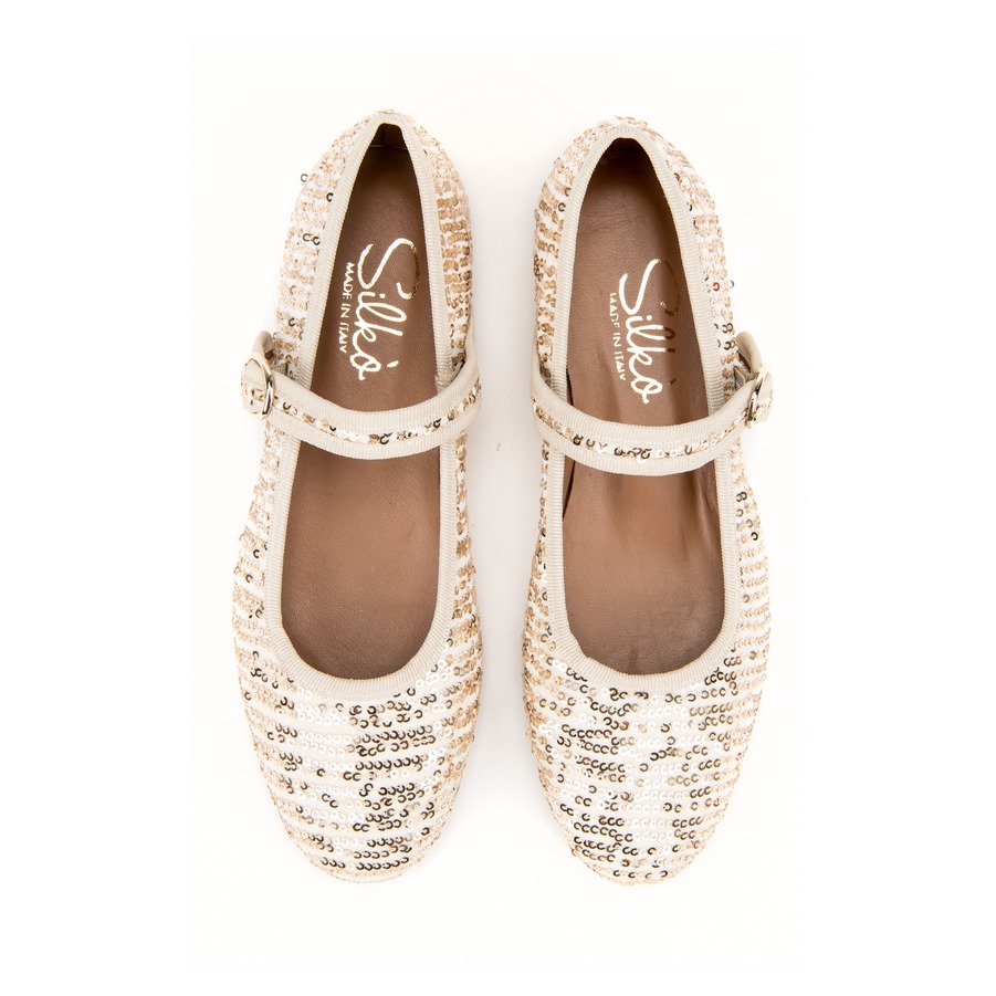 Ženske baletanke Silko-SOLE12 zlatne ravne - Kupite odmah na Creator.rs Ženske baletanke Silko-SOLE12 zlatne ravne - Slika 3