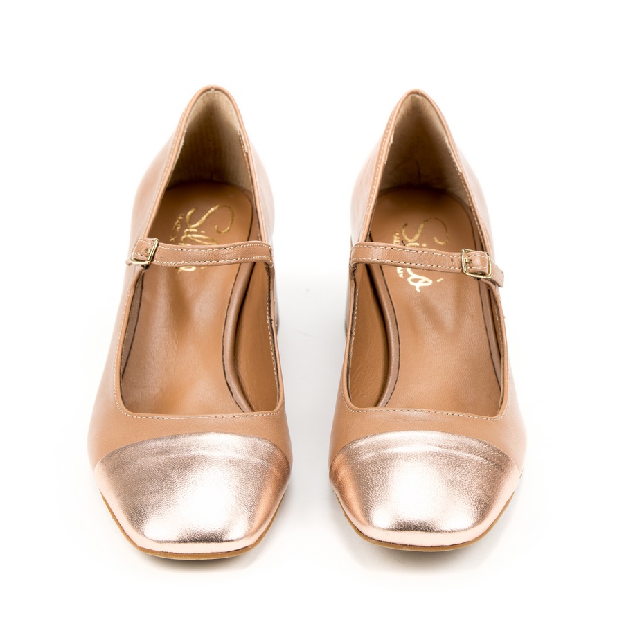 Ženske kožne plitke cipele Silko-MARY52 braon na štiklu - Kupite odmah na Creator.rs Ženske kožne plitke cipele Silko-MARY52 braon na štiklu - Slika 3