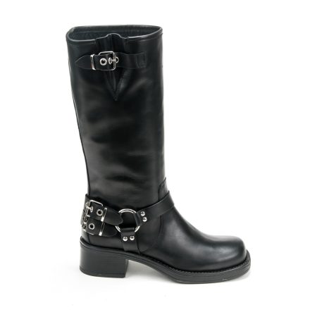 Elegantne ženske kožne čizme u crnoj boji za jesen/zimu - Creator.rs