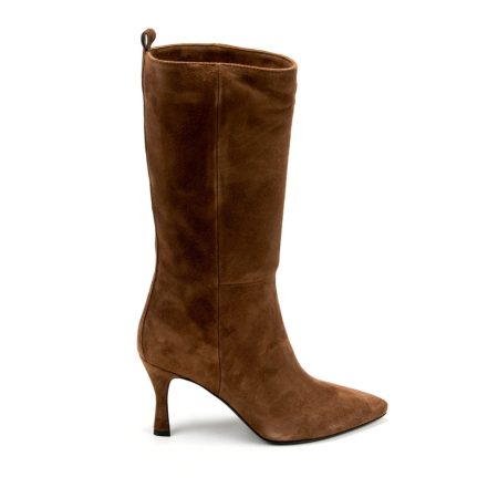 Alternative view of Ženske plitke čizme Silko-MIRNA10-1 tamno braon na štiklu