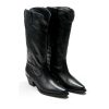 Elegantne ženske kožne čizme u crnoj boji za jesen/zimu - Creator.rs