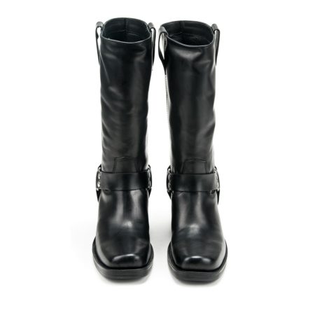 Ženske kožne plitke čizme Silko-PARIS crne na štiklu - Kupite odmah na Creator.rs Moderne plitke čizme od prave kože, udobne i tople za hladne dane – Creator.rs