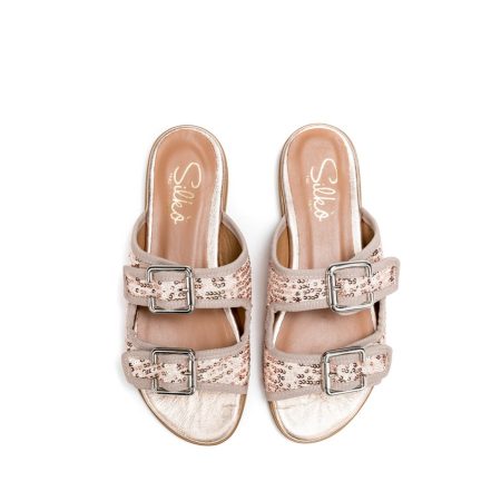 Ženske papuče Silko-SC10 roze ravne 5 15342 silko sc10 rame 3