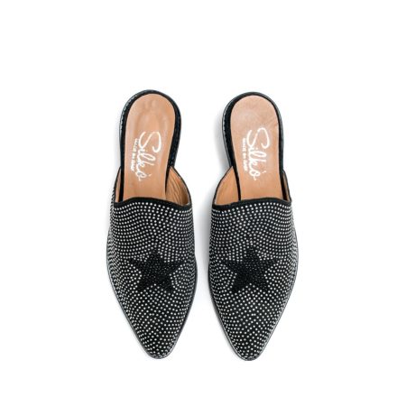 Ženske kožne papuče Silko-PT01 crne na štiklu 5 15368 silko pt01 camoscio nero 3