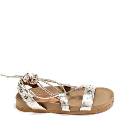 Alternative view of Ženske kožne sandale Silko-FB100 zlatne ravne