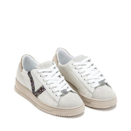 Ženske kožne plitke patike Silkers-1140 bele ravne