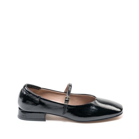 Alternative view of Ženske kožne plitke cipele Silko-Maya04 crne ravne