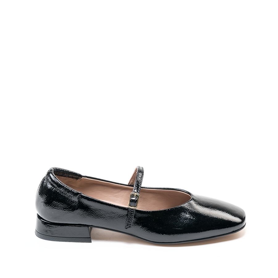 Ženske kožne plitke cipele Silko-Maya04 crne ravne 2 Ženske kožne plitke cipele Silko-Maya04 crne ravne - Slika 2