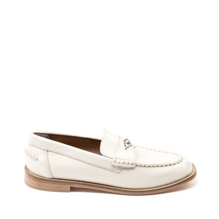 Alternative view of Ženske kožne plitke cipele Silko-Amara16 bež ravne