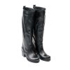 Ženske duboke čizme Silko-1551 crne na štiklu