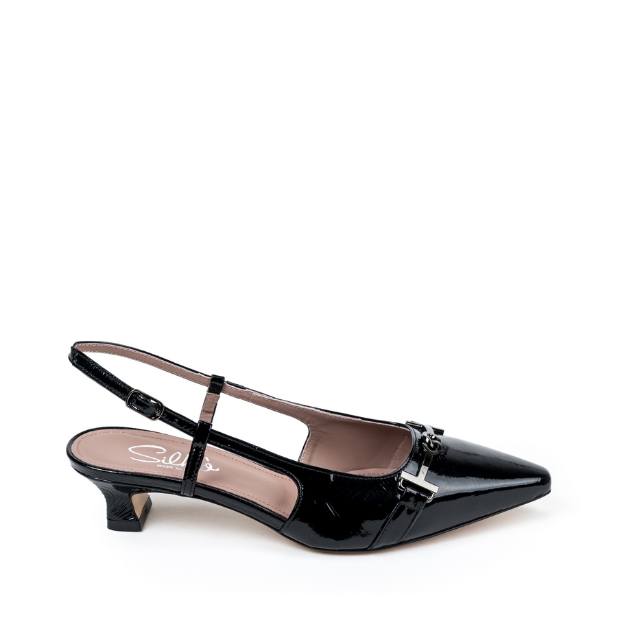 Ženske kožne sandale Silko-A180 crne na štiklu - Kupite odmah na Creator.rs Ženske kožne sandale Silko-A180 crne na štiklu - Slika 2