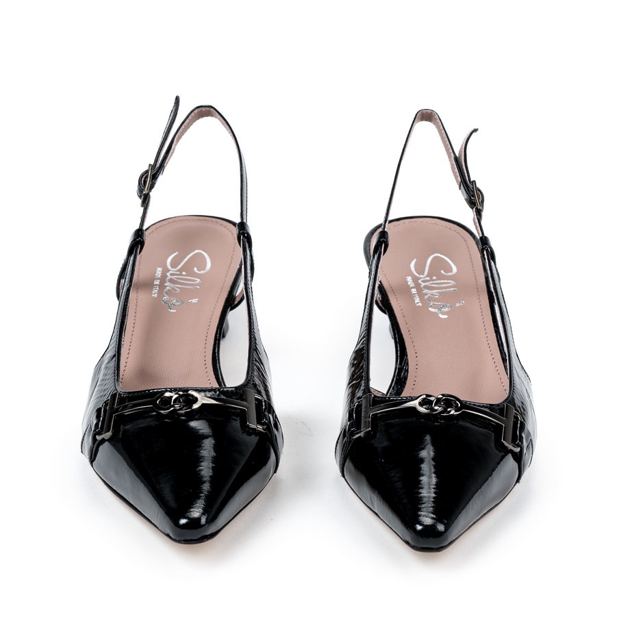 Ženske kožne sandale Silko-A180 crne na štiklu - Kupite odmah na Creator.rs Ženske kožne sandale Silko-A180 crne na štiklu - Slika 3