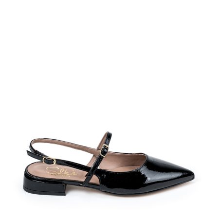 Alternative view of Ženske kožne sandale Silko-LIA11 crne ravne