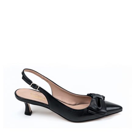 Alternative view of Ženske kožne sandale Silko-FIAMMA27 crne na štiklu