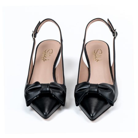 Ženske kožne sandale Silko-FIAMMA27 crne na štiklu - Kupite odmah na Creator.rs -