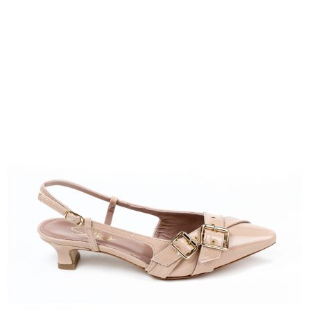 Alternative view of Ženske kožne sandale Silko-A192 krem na štiklu