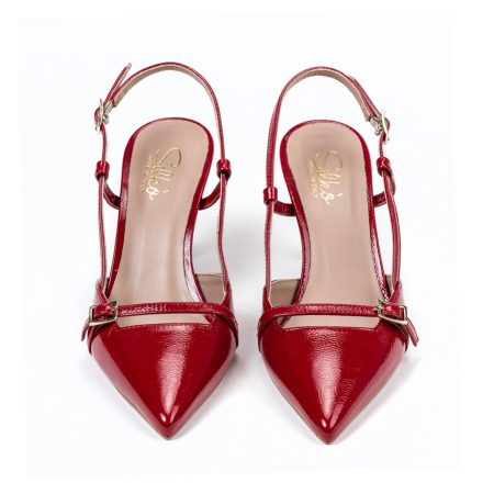 Ženske kožne sandale Silko-ESTER21 crvene na štiklu - Kupite odmah na Creator.rs -