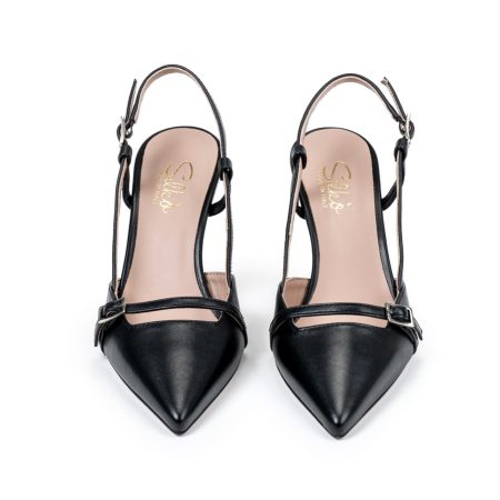 Ženske kožne sandale Silko-ESTER21 crne na štiklu - Kupite odmah na Creator.rs -