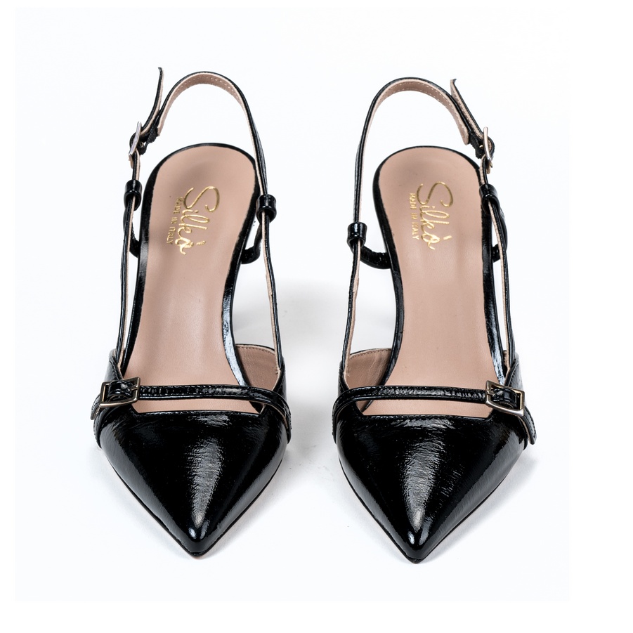 Ženske kožne sandale Silko-ESTER21 crne na štiklu - Kupite odmah na Creator.rs Ženske kožne sandale Silko-ESTER21 crne na štiklu - Slika 3