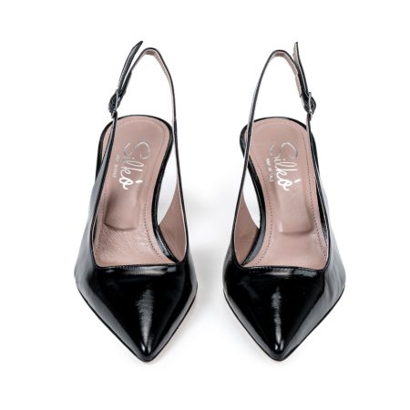 Ženske kožne sandale Silko-A197 crne na štiklu - Kupite odmah na Creator.rs -