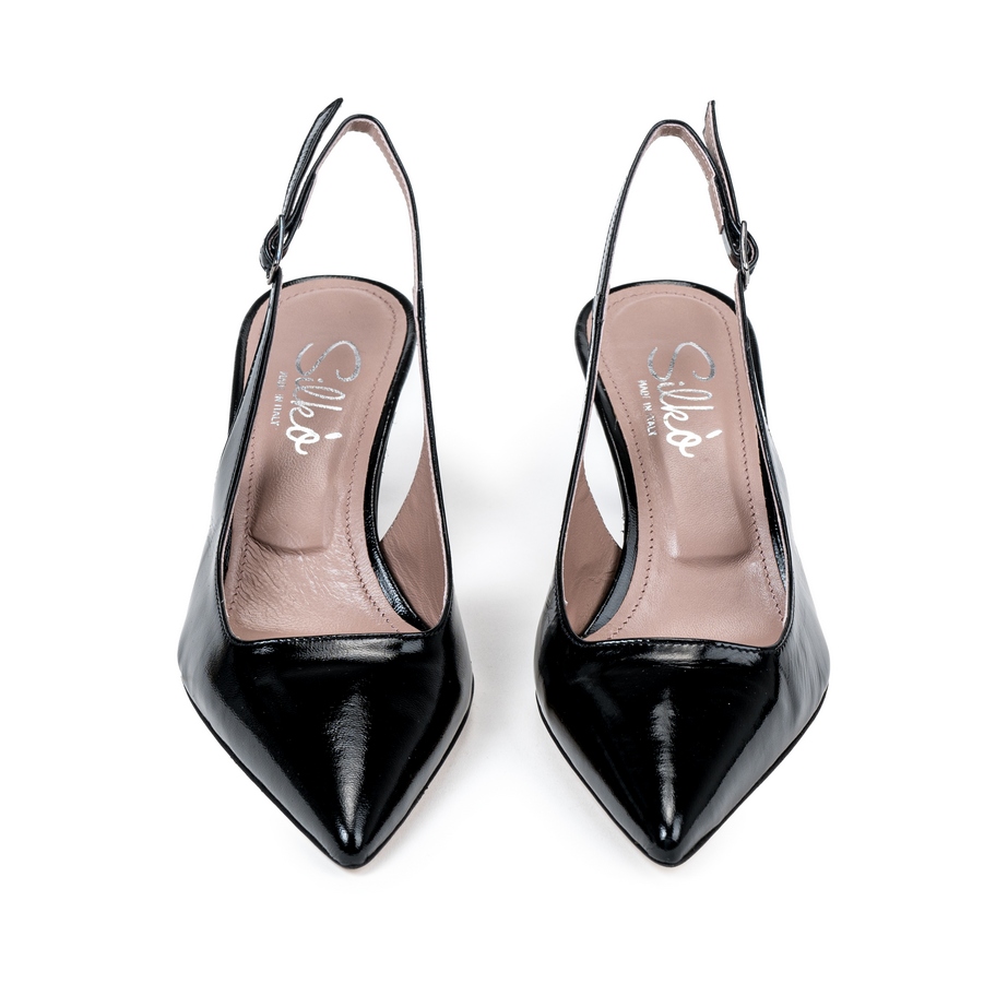 Ženske kožne sandale Silko-A197 crne na štiklu - Kupite odmah na Creator.rs Ženske kožne sandale Silko-A197 crne na štiklu - Slika 3