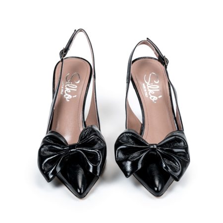 Ženske kožne sandale Silko-A195 crne na štiklu - Kupite odmah na Creator.rs -