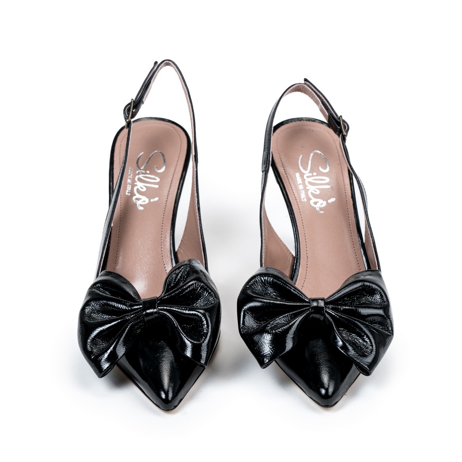 Ženske kožne sandale Silko-A195 crne na štiklu - Kupite odmah na Creator.rs Ženske kožne sandale Silko-A195 crne na štiklu - Slika 3