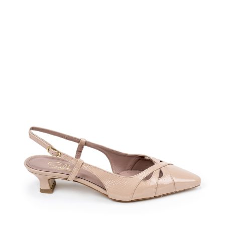 Alternative view of Ženske kožne sandale Silko-A156 krem na štiklu