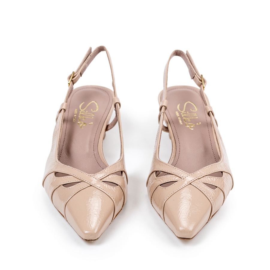 Ženske kožne sandale Silko-A156 krem na štiklu - Kupite odmah na Creator.rs Ženske kožne sandale Silko-A156 krem na štiklu - Slika 3