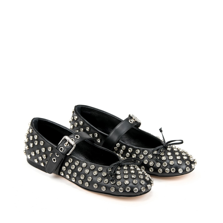 Ženske kožne baletanke Sofia-Baldi-467509 crne ravne 1 Ženske kožne baletanke Sofia-Baldi-467509 crne ravne