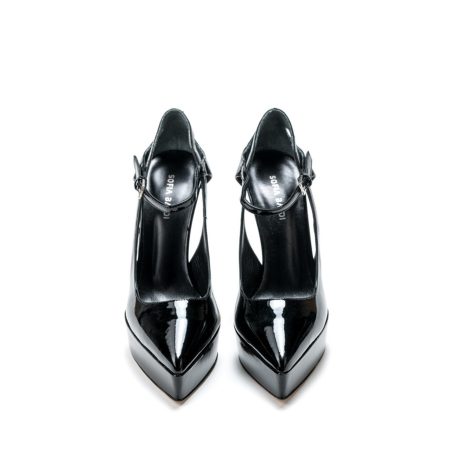 Ženske kožne plitke cipele Sofia-Baldi-9050 crne na štiklu 5 15299 sofia baldi 9050 vernice nero 3