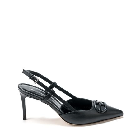 Alternative view of Ženske kožne sandale Sofia-Baldi-459004 crne na štiklu