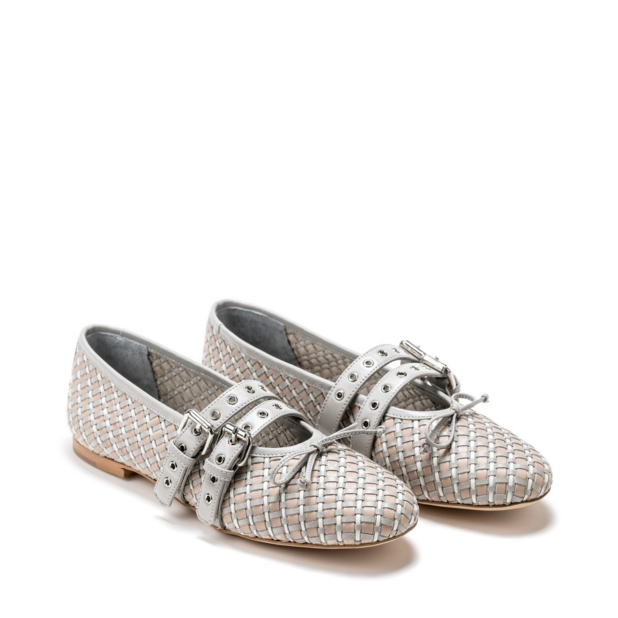 Ženske kožne plitke cipele Sofia-Baldi-07141 sive ravne 1 Ženske kožne plitke cipele Sofia-Baldi-07141 sive ravne