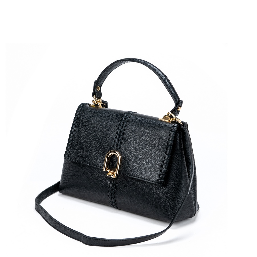 Velika kožna torba / Tasna-9012 crna 1 Velika kožna torba / Tasna-9012 crna