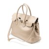 Velika kožna torba / Tasna-3589 bež