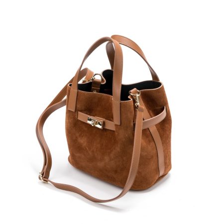 Mala kožna torba / Tasna-3634 svetlo braon