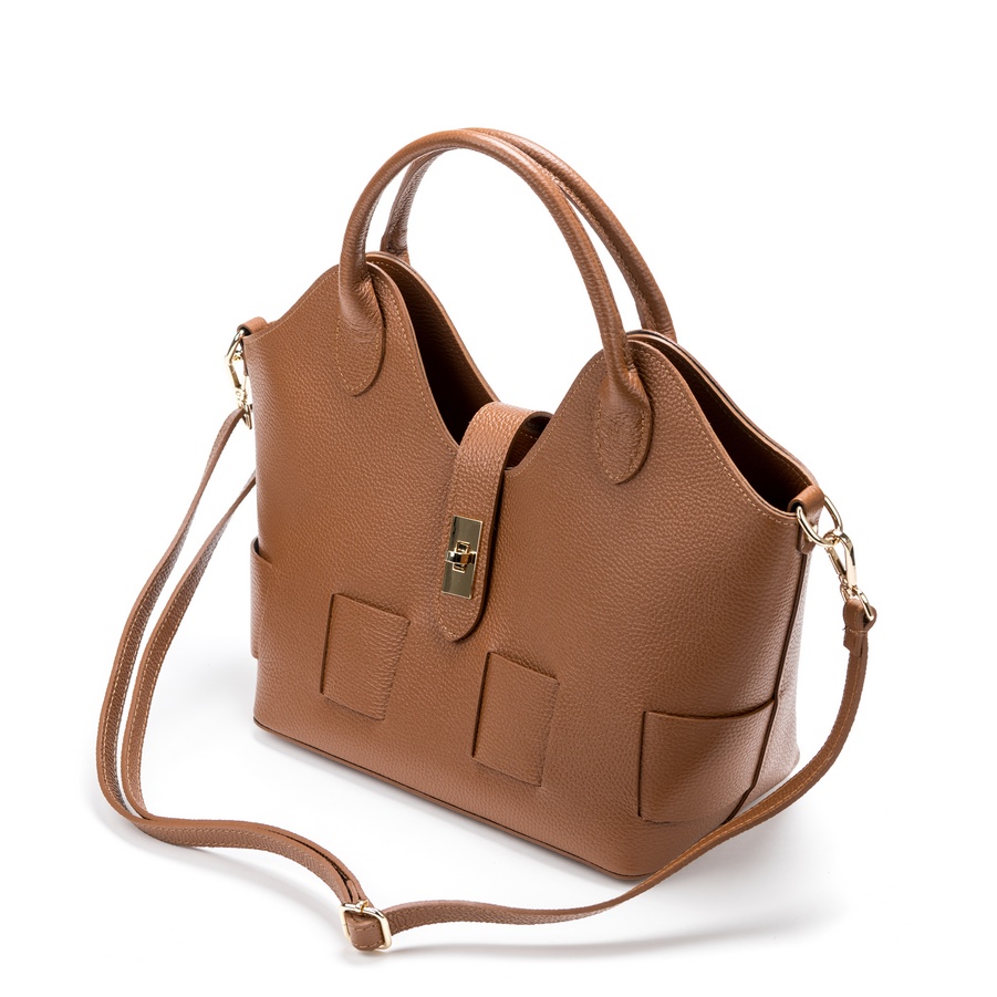 Velika kožna torba / Tasna-3508 svetlo braon 1 Velika kožna torba / Tasna-3508 svetlo braon