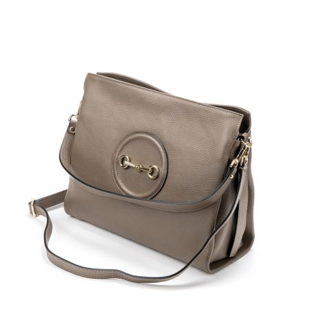 Velika kožna torba / Tasna-3633 siva