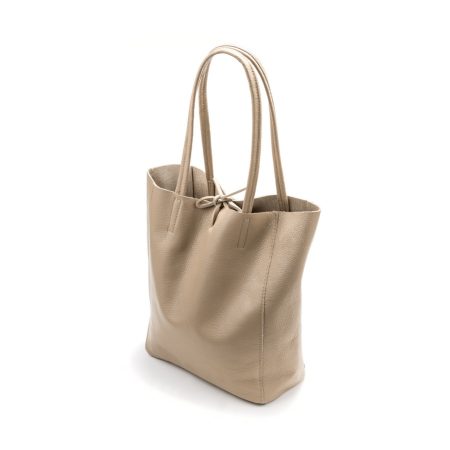 Velika kožna torba / Tasna-3903 krem