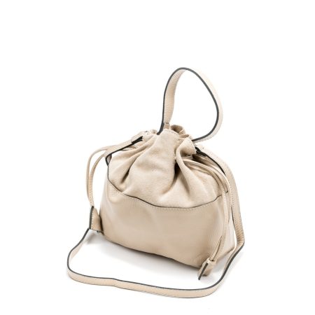 Mala kožna torba / Tasna-55C033 krem